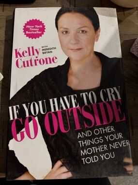 Kelly Cutrone "If You Have to Cry Go Outside" Hardcover Book - Black & Pink